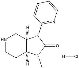 (3aR,7aS)-1-methyl-3-(pyridin-2-yl)hexahydro-1H-imidazo[4,5-c]pyridin-2(3H)-one hydrochloride 结构式