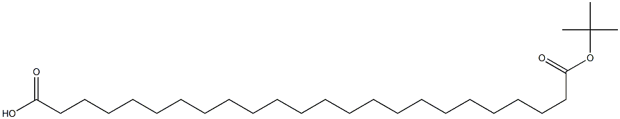 二十四烷二酸单叔丁酯 结构式