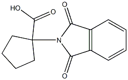 1-(1,3-二氧亚基-2,3-二氢-1H-异吲哚-2-基)环戊烷-1-羧酸 结构式