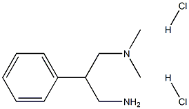 (3-氨基-2-苯基丙基)二甲基胺二盐酸 结构式