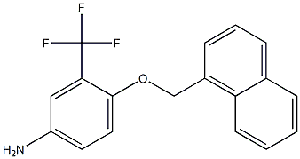 4-(1-NAPHTHYLMETHOXY)-3-(TRIFLUOROMETHYL)ANILINE 结构式