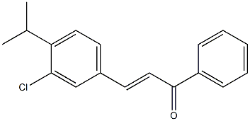 4Isopropyl-3-ChloroChalcone 结构式