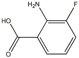 3-氟-2-氨基苯甲酸 结构式