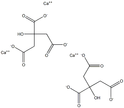 Calcium citrate 结构式