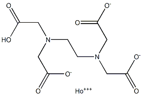 Holmium(III) hydrogen EDTA 结构式