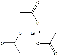 Lanthanum(III) acetate 结构式
