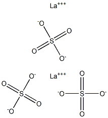 Lanthanum(III) sulfate 结构式