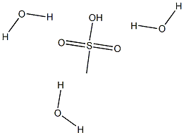 Methanesulfonic acid trihydrate 结构式