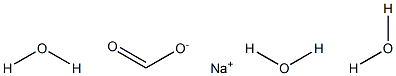 Sodium formate trihydrate 结构式