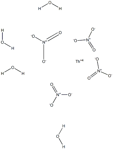 Thorium(IV) nitrate tetrahydrate 结构式