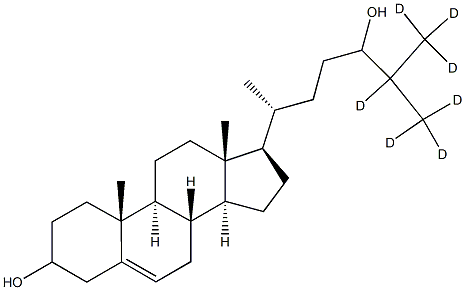 24-Hydroxycholesterol-25,26,26,26,27,27,27-D7 结构式