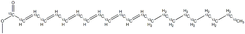 Docosahexaenoic Acid-Methyl Ester-13C22 结构式