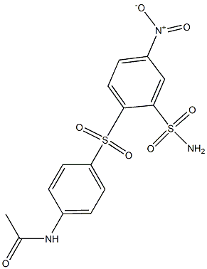 4'-[(4-硝基-2-氨磺酰基苯基)磺酰]-乙酰苯胺 结构式