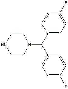 1-(双(4-氟苯基)甲基)哌嗪 结构式