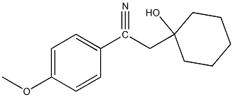 1-(对-甲氧基苯基-腈基)-甲基环己醇 结构式