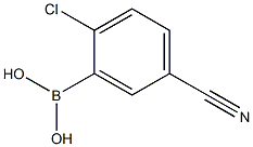2-氯-5-氰基苯硼酸 结构式