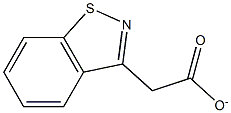 1,2-苯并异噻唑-3-乙酸 结构式