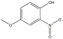 2-硝基-4-甲氧基苯酚 结构式