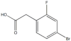 2-氟-4-溴苯乙酸 结构式