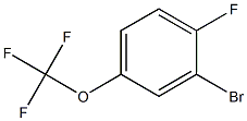 1-溴-2-氟-5-三氟甲氧基苯 结构式