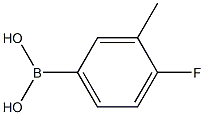 3-甲基-4-氟苯硼酸 结构式