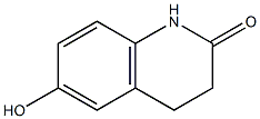 6-羟基-3,4-二氢喹啉-2-酮 结构式