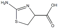 2-氨基-2-噻唑啉-4-羧酸 结构式