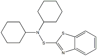 N,N-二环己基-2-苯骈噻唑次磺酰胺 结构式