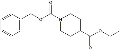 N-CBZ-哌啶-4-甲酸乙酯 结构式