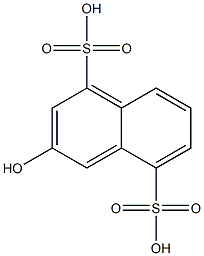 2-萘酚-4,8-二磺酸 结构式