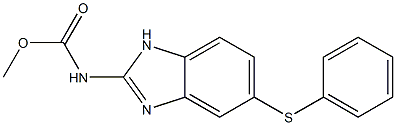 (5-(苯硫基)-1H-苯并咪唑-2-基)氨基甲酸甲酯 结构式