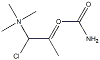 2-[(氨甲酰)氧基]-N,N,N-三甲基-1-丙胺氯化物 结构式