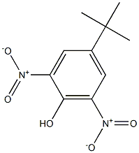 2,6-二硝基-4-叔丁基苯酚 结构式