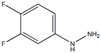 3,4-二氟苯肼 结构式