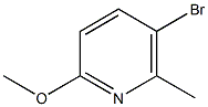 5-溴-2-甲氧基-6-甲基吡啶 结构式