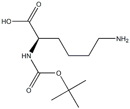 BOC-D-赖氨酸 结构式