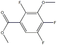 3-甲氧-2,4,5-三氟苯甲酸甲酯 结构式