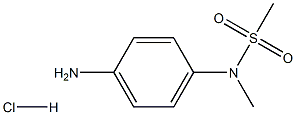 4-(N-甲基甲磺酰胺基)苯胺盐酸盐 结构式