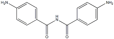 N-(4'-氨基苯甲酰基)对氨基苯甲酰胺 结构式