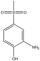 2-氨基-4-甲砜基苯酚 结构式