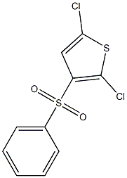 2,5-二氯-3-苯磺酰基噻吩 结构式
