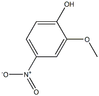 2-甲氧基-4-硝基苯酚 结构式