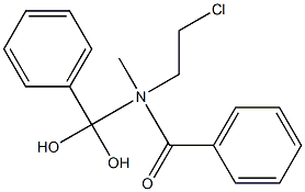 N-甲基-N-氯乙基邻苯甲酰苯甲酰胺 结构式