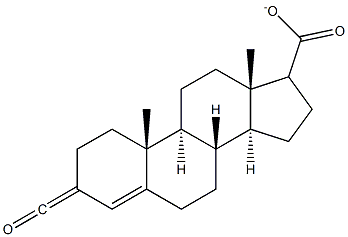 3-羰基-4-雄甾燃-17Β-羧酸甲酯 结构式