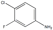 3-氟-4-氯苯胺 结构式