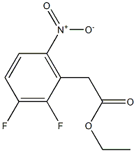 Ethyl 2,3-difluoro-6-nitrophenylacetic acid 结构式