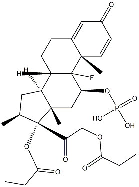 倍他米松磷酸酯 结构式