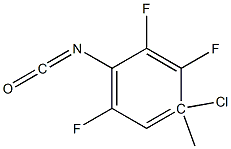 4-氯-2-三氟甲苯基异氰酸酯 结构式