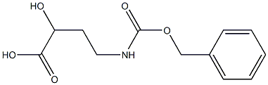 L-4-苄氧羰基氨基-2-羟基丁酸 结构式