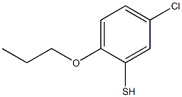 2-正丙氧基-5-氯苯硫酚 结构式